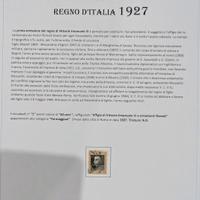 Francobolli Regno d'Italia 1927