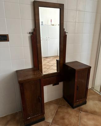Mobile toeletta pettiniera Art Decò specchio le