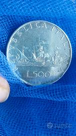 1967 | Moneta 500 lire | argento | Caravelle 