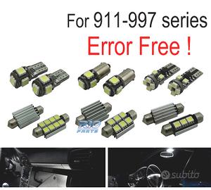 KIT 12 LAMPADE LED INTERNE PER PORSCHE 911 997 CAR