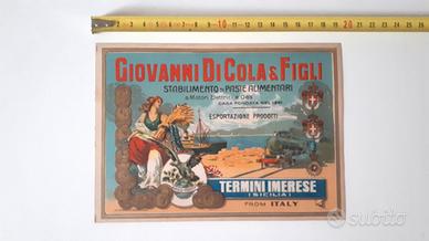 etichetta antica pasta di cola pubblicitaria nuova