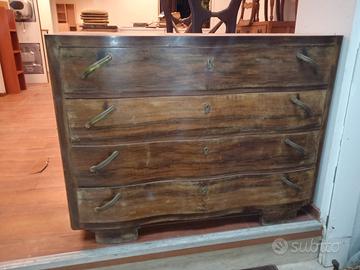 Como' vintage degli anni 50 con cassetti bombati, 