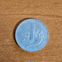Moneta 1 LIRA 1954 Cornucopia Repubblica Italiana