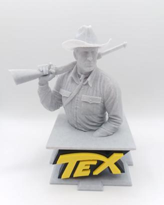 Tex Willer Busto Fumetti Statua Busto Figures 3D