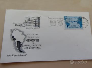 Busta FDC 1961 - Volo GRONCHI in Argentina (170L A