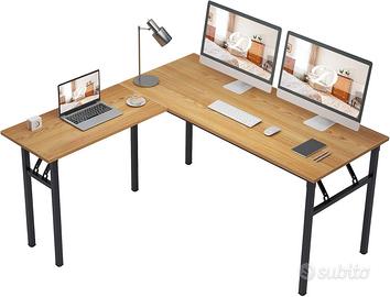 Scrivania ad angolo + accessori, come nuova