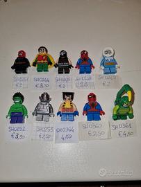lego minifigure super eroi 