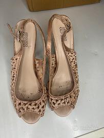 Armando Oliveri Sandali  Slingback laser nude