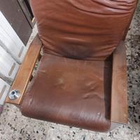 poltrona pelle vintage