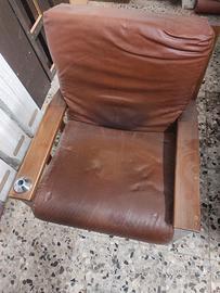 poltrona pelle vintage