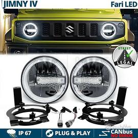 FARI LED Per SUZUKI JIMNY 4 Angel Eyes OMOLOGATI