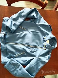 Chiodo corto in pelle