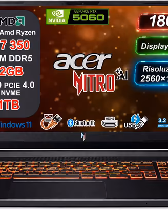 Acer Nitro V16S | Ryzen 7, RTX 5070, 32GB RAM, 1TB