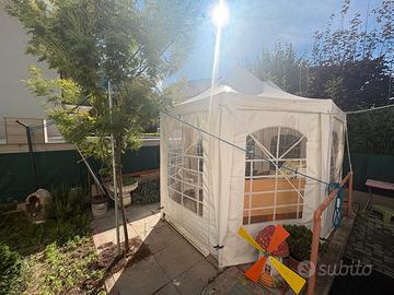 Gazebo a pagoda 3x4 m in PVC