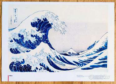 riproduzione grafica "La grande onda" di Hokusai 