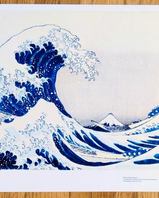 riproduzione grafica "La grande onda" di Hokusai 