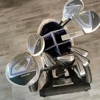 Set Completo Golf per  Donna con Carrello e Sacca.