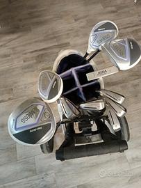 Set Completo Golf per  Donna con Carrello e Sacca.