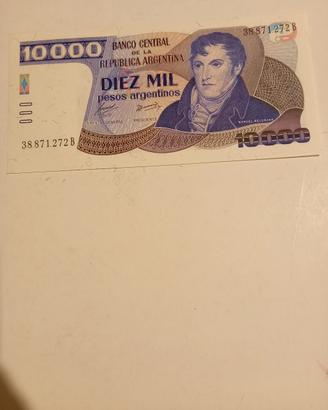 Banconota Argentina 10.000 Pesos 1985