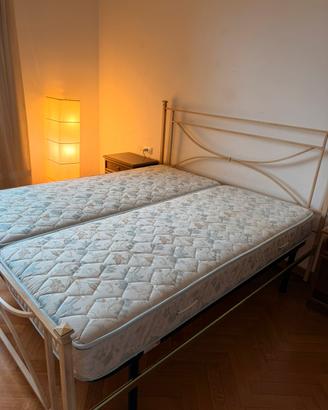 Testata letto + materassi singoli