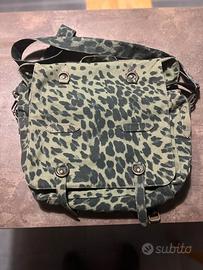 Borsa tracolla Trussardi tessuto animaier