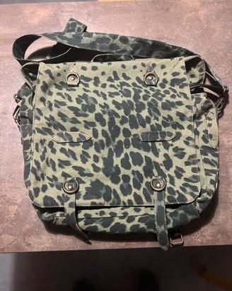 Borsa tracolla Trussardi tessuto animaier
