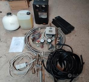 Pannello solare con componenti idraulici ed elettr