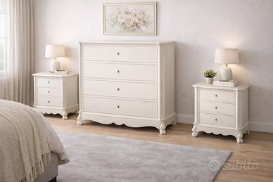 Gruppo camera NUOVO laccato avorio