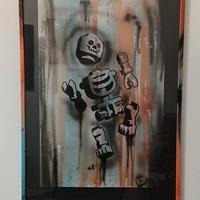 quadro aerografia su tela 50x70