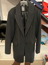 Elegante cappottino femminile nero taglia 40