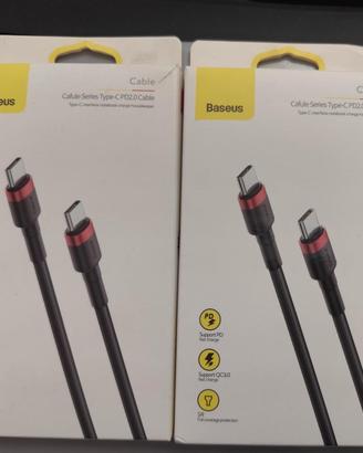 2 Cavi USB-C Baseus Cafule 1 metro