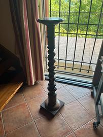 Colonna portavaso / piedistallo in legno massello