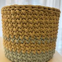 Contenitori fatti a mano uncinetto