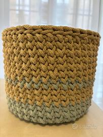 Contenitori fatti a mano uncinetto