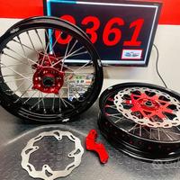 Kit completo motard honda 17" con dischi e sposta