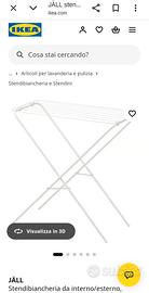Stendino Ikea Jall bianco nuovo ancora imballato 