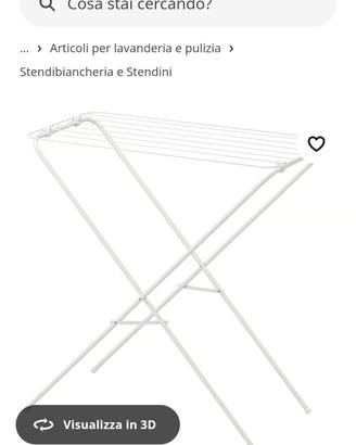 Stendino Ikea Jall bianco nuovo ancora imballato 