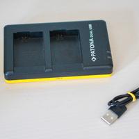 Patona caricatore doppio per batterie sony np-fw50