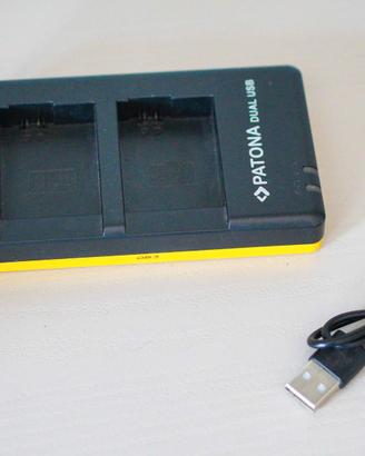 Patona caricatore doppio per batterie sony np-fw50