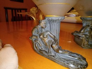 Coppia vasetti decorati