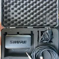 Microfono Shure wireless con trasmettirore vocale