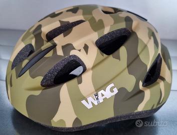 Caschetto omologato bimbo per bici WAG verde mimet