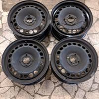 4 - CERCHI IN LAMIERA FIAT GP 6X15 4X100 ET39 CB 5