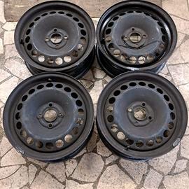 4 - CERCHI IN LAMIERA FIAT GP 6X15 4X100 ET39 CB 5