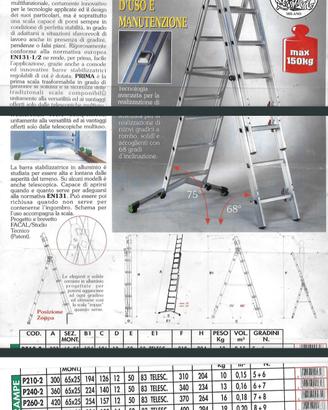 Scala telescopica super prima facal