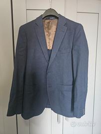 Blazer misto lino blu Camicissima