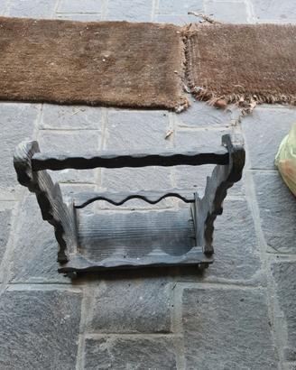 porta bottiglie in legno