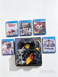 PS4 slim 500gb + 3 joystick + 5 giochi