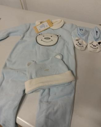 Set Be-Concept tutina cappello e babbucce 