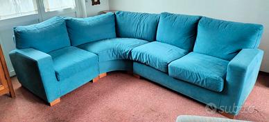 Divano angolare in microfibra